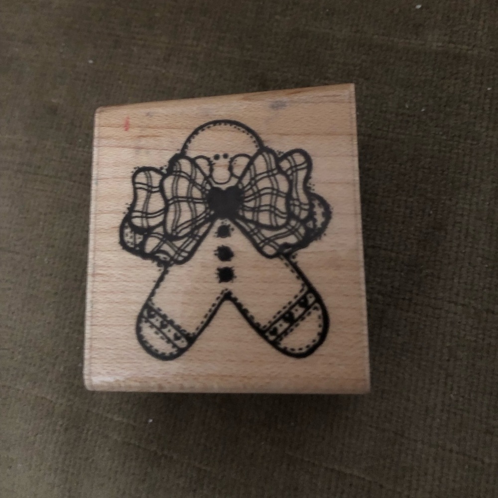 💜4-sale D.O.T.S. Gingerbread Man Rubber Stamp- 692 $12 or 🎉